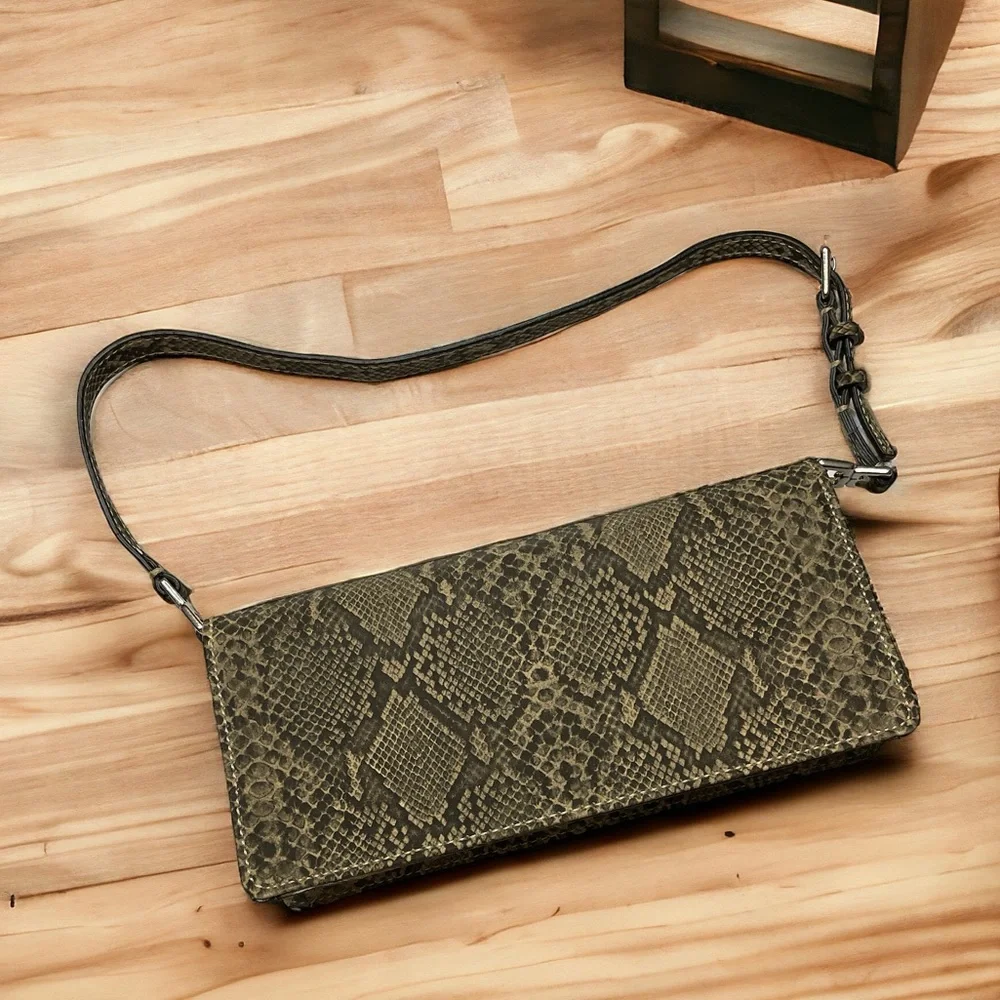 Liz Claiborne Faux Snakeskin Shoulder Bag NWOT